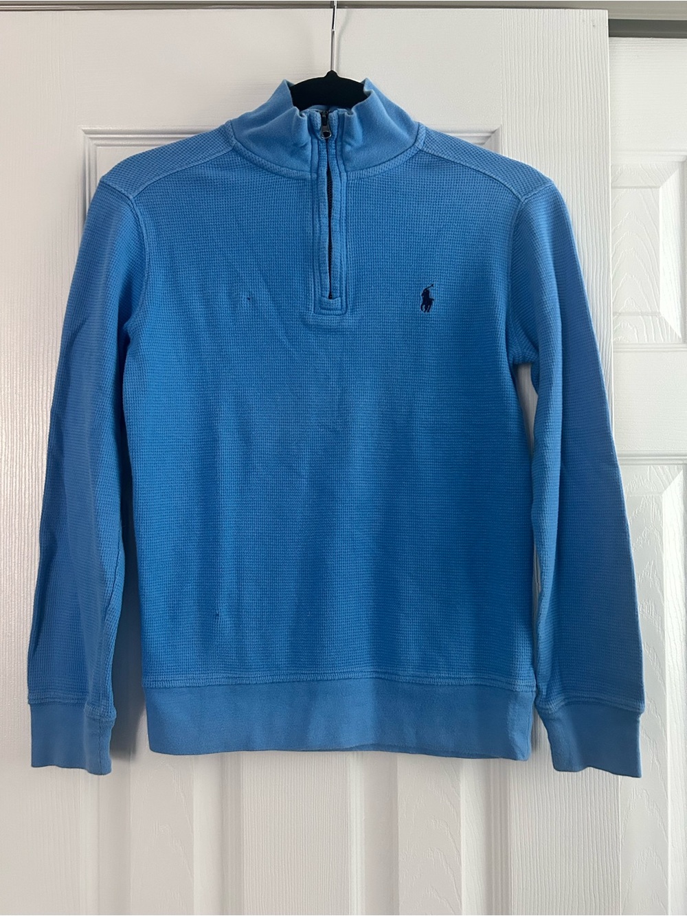 Polo by Ralph Lauren Men's Sky Blue Half-Zip Pullover Sweater